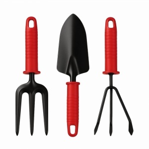 Unelte de Grădinărit 3/set, cu Maner din Plastic 21cm Diferite Modele