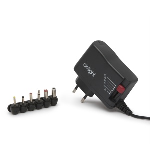 Adaptor universal - 3-12V - 1.5A - 18W - 6 mufe DC