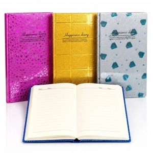 Agendă Glitter 12/set, Copertă Lucioasă, Dictando 20×15cm, Diferite Modele