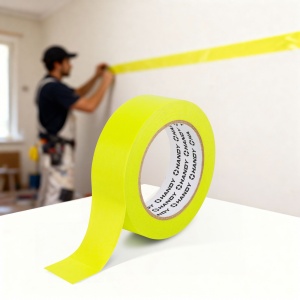 Bandă de mascare – pe bază de apă – 50 m x 24 mm – galben-verde – auto, rezistentă la căldură - Img 3