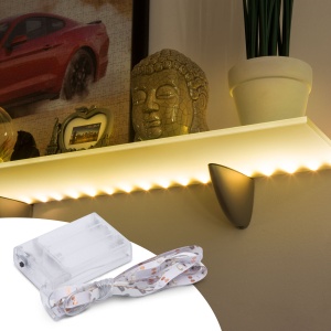 Bandă LED - alb cald - 1m - 3 x baterii AA - Img 2