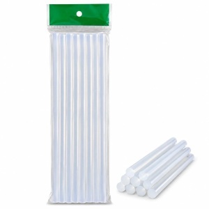 Batoane Silicon Transparent 18cm, pentru Pistol de Lipit la Cald, 10 buc/set, Adeziv Termofuzibil