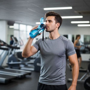 Bidon sport din plastic transparent - 600 ml - disponibil în 3 culori