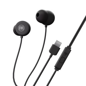 Căști cu fir Maxell - negre - USB-C (INBAX)
