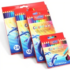 Creioane colorate SkyGlory 10/Set, 18 culori, 17cm