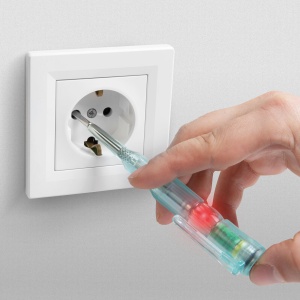 Creion de fază - contactless - cu LED roșu - 70 - 250 V AC - cu baterie - Img 2