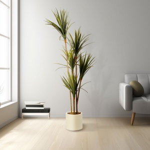 Decor din plastic - palmier - verde - 1,5 m