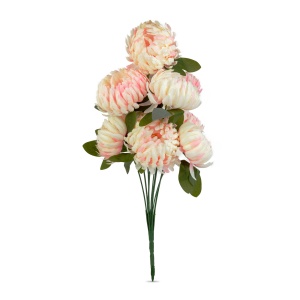 Decor plastic - crizantema - roz - 12 x 58 cm - Img 2
