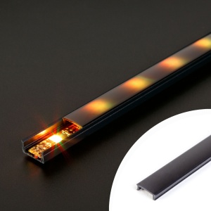 Dispersor LED - negru - 2000mm (pentru 41010/41011)