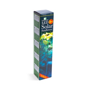 Floare solară floarea-soarelui cu țăruș - 75 cm - 8 LED-uri alb cald - Img 3