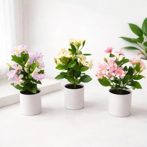 Flori Artificiale în Ghiveci 31cm, din Plastic Diferite Culori