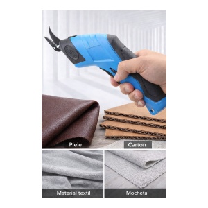 Foarfeca electrica cu acumulator pentru textile, carton si covoare