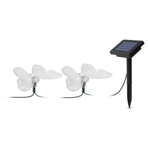 Ghirlandă solară LED - fluturi - 2 m - 10 LED-uri colorate - Img 2