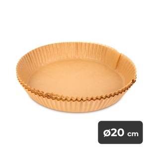Hârtie de copt pentru friteuza cu aer - utilizare la friteuza cu aer - cerc - 20 cm - 50 buc / pac - Img 2