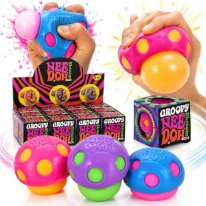 Jucărie Squishy Ciupercă Pop-Out 12/Set, 7cm, cu Spumă în Interior, Antistres Slow Rising, Super Moale și Elastică, Diferite Culori