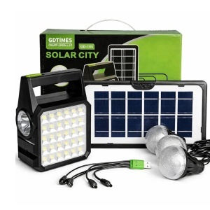 Kit solar multifunctional cu 3 becuri