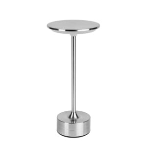 Lampă de masă - argint metal - căldură reglabilă color, luminozitate - baterie USB - Img 2