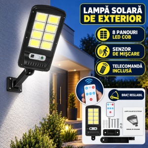 Lampa solara CU 6 ferestre si telecomanda