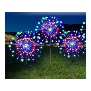 Lampi solare artificii multicolor (set 2 buc)