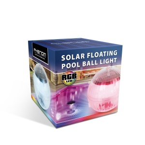 Lumină solară pentru piscină – LED RGB – 10 cm - Img 4