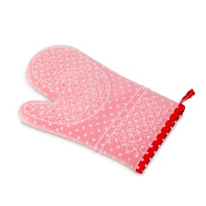 Mănușă pentru vase cu acoperire din silicon - 29,5 x 18,5 cm - roșu