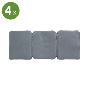 Pat flori / margine gazon - 4 bucati / pachet - 24,5 x 10 cm - plastic - Img 2