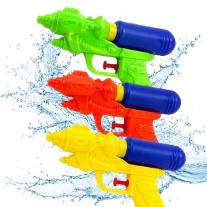 Pistol cu Apa 10x17cm din Plastic, cu Rezervor Detasabil, Diferite Culori