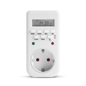 Priză programabilă digitală - cu indicator LED - 250V - 16A