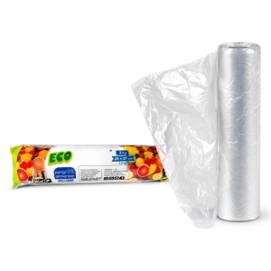 Rola de Pungi Alimentare 3kg, 300buc, Transparente 28x37cm