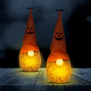 Spiriduș LED, de Halloween - Poliester - 20 cm - 2 tipuri
