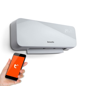 Aerotermă Smart de perete - 1000/2000W - Tuya - 220-240V - opal