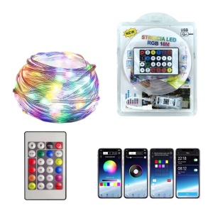 Banda led 10m cu telecomanda
