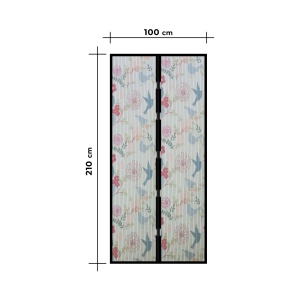 Cortina de țânțar pentru ușă - magnetic - 100 x 210 cm - model pasăre - Img 3