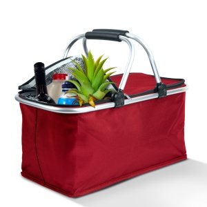 Cos de cumparaturi termopan - 49 x 28 x 25 cm - 21 L - rosu