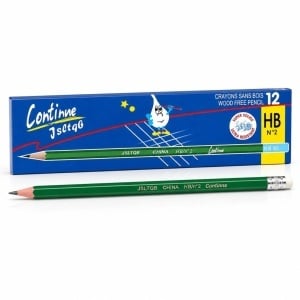 Creion Grafit HB 12buc, cu Radiera 12/set