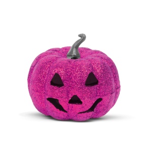 Decor Halloween RGB LED - dovleac din spumă - mov- 11 cm