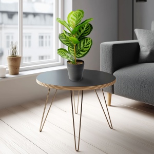 Decor plastic - frunze de zebra - verde - 34 x 9 cm