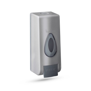 Dozator de săpun cu pompă manuală - 350 ml - perete - argintiu - Img 4
