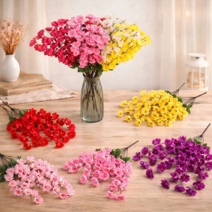 Flori Artificiale 2/set Tip Floare de Cireș 60cm, Diferite Culori