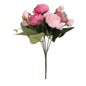 Flori Artificiale Tip Bujor 30cm, Diferite Culori - Img 2