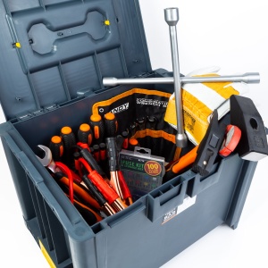 Geantă organizatoare stivuibilă - dimensiunea L - 468 x 338 x 375 mm - Img 2