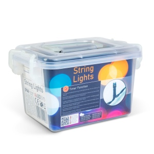 Ghirlandă luminoasă – 30 m – multicolor - 600 LED – 220–240 V – 6 W – cablu verde - Img 4