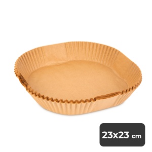 Hârtie de copt pentru friteuza cu aer - utilizare la friteuza cu aer - pătrat - 23 cm - 50 buc / pac - Img 2