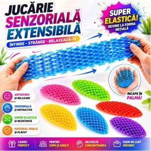 Jucarie Antistres 12/set Model Breloc, din Plastic 25cm Diferite Culori