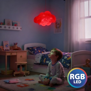 Lampă nor magic - 16 LED RGB - 3 x AAA - 25 x 20 x 15 cm
