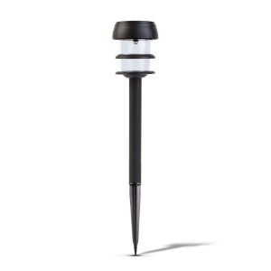 Lampă solară LED cu țăruș - 1 LED alb, 7,5 x 7,5 x 40 cm - Img 2