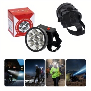 Lanterna Frontala LED 6.5x6.5cm, cu Banda Reglabila