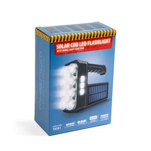 Lanternă solară LED COB - funcție lampă de lucru - 1200 mAh - MicroUSB - 1000 lumeni - IP55 - Img 4