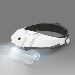 Lupă de cap cu iluminare LED, lentilă dublă - Img 2