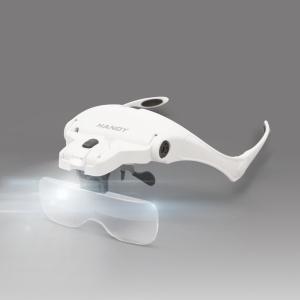 Lupă de cap cu iluminare LED + set de lentile - Img 2